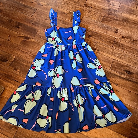 CROSBY by Mollie Burch Dresses & Skirts - CROSBY by Mollie Burch blue floral tank dress